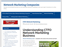 Tablet Screenshot of networkmarketingcompanies.us